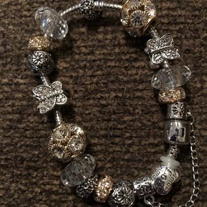 Charm bracelet.925 sterling silver